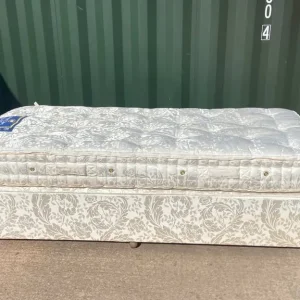 Single bed and mattress