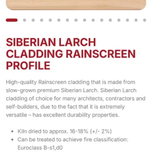 Siberian Larch Cladding Rain Screen 20mm x 70 - Image 7