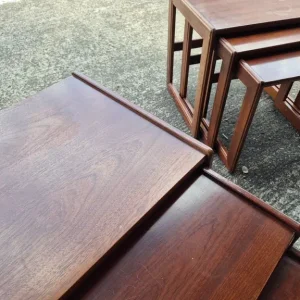 Vintage Retro GPlan G Plan Nest of 3 Tables Two Sets Scandi Style Coffee Tables - Image 3