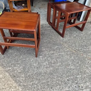 Vintage Retro GPlan G Plan Nest of 3 Tables Two Sets Scandi Style Coffee Tables - Image 7