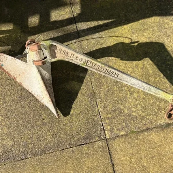 25 lb galvanised CQR anchor
