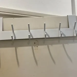 white metal door hanger