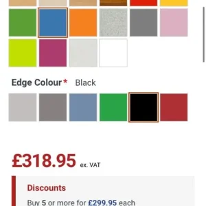 Childrens Kids Blue Round Table Desk for Schools/Classes/Groups/Parties etc Keyhole Table Shape - Image 6