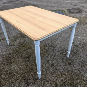 IKEA DANDERYD Dining table, oak veneer/white & 4 Ingolf Chairs FREE DELIVERY 037 - Image 6