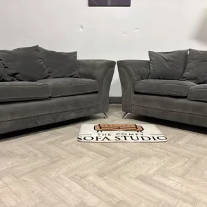 Grey 2 Seater Sofa Set – FREE DELIVERY AVAILABLE - Image 2