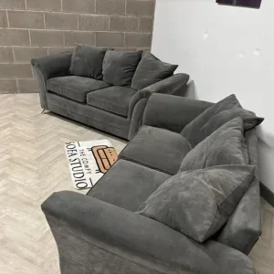 Grey 2 Seater Sofa Set – FREE DELIVERY AVAILABLE - Image 3