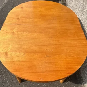 Mid century teak extending dining table - Image 4
