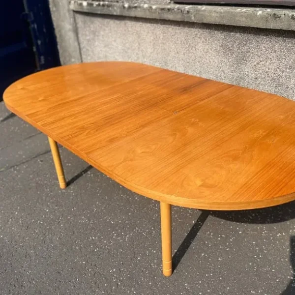 Mid century teak extending dining table