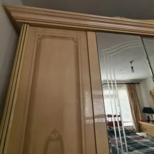 6 door beige wardrobe - Image 7