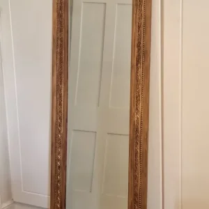 Gold framed floor length mirror
