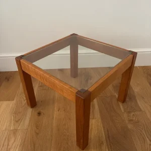 Solid oak wood coffee/side table
