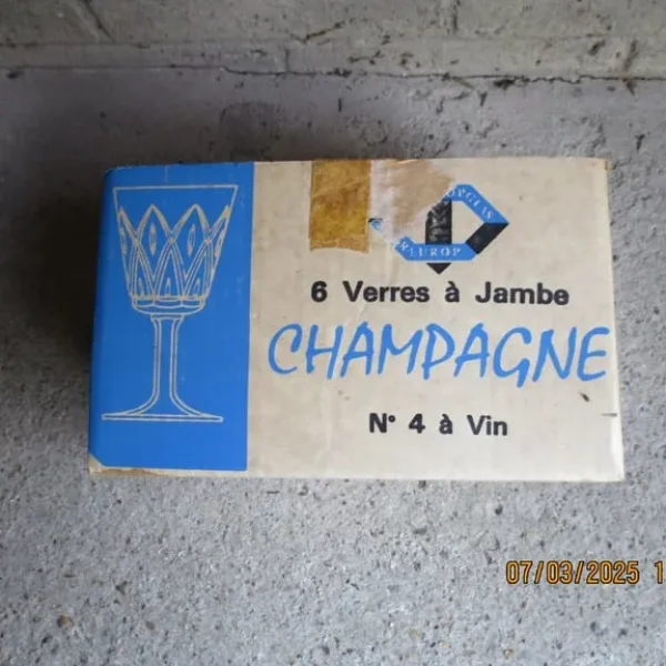 Champagne Stemmed Crystal Glasses