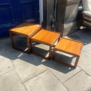 Mid Century Nest of 3 Tables , great shape . Good quality . - Image 2