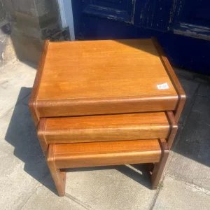 Mid Century Nest of 3 Tables , great shape . Good quality . - Image 4