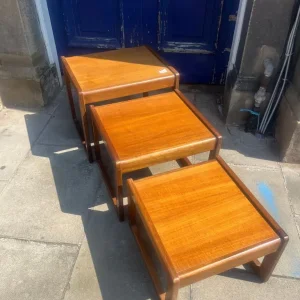 Mid Century Nest of 3 Tables , great shape . Good quality .