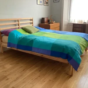 Ikea Tarva Double Bed frame and Valevåg mattress