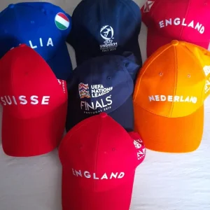 Job lot of football caps