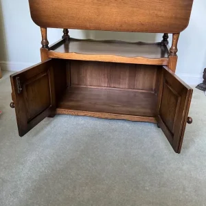 Oak Supper Trolley, Table or TV Stand - Image 2