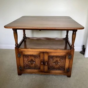 Oak Supper Trolley, Table or TV Stand - Image 4