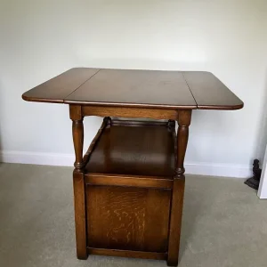 Oak Supper Trolley, Table or TV Stand - Image 5