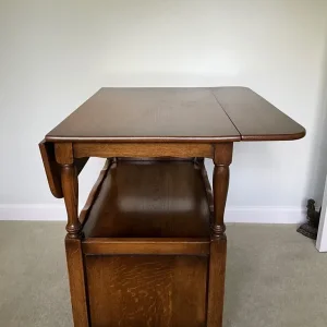 Oak Supper Trolley, Table or TV Stand - Image 7