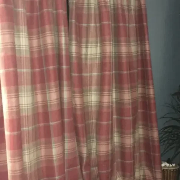 Next tartan curtains lined