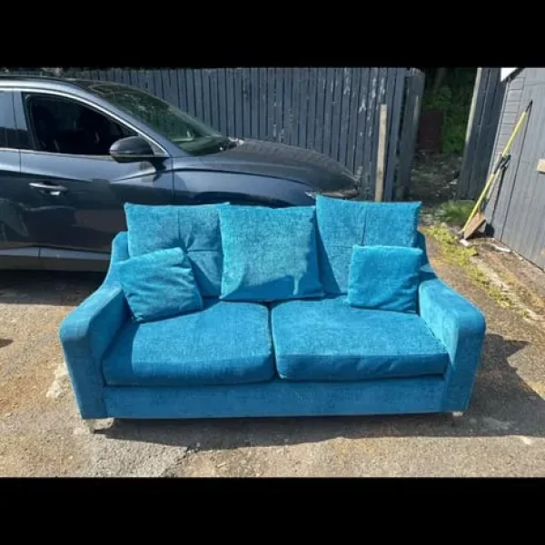 teal 2 seater sofa