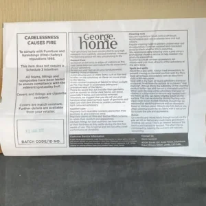 Grey/Blue Velvet Sofa - Image 3