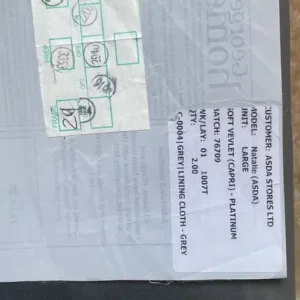 Grey/Blue Velvet Sofa - Image 4