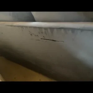 Grey/Blue Velvet Sofa - Image 5