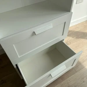 IKEA White Bookcase – 5 Shelves + 2 Drawers, Great Condition - Image 5