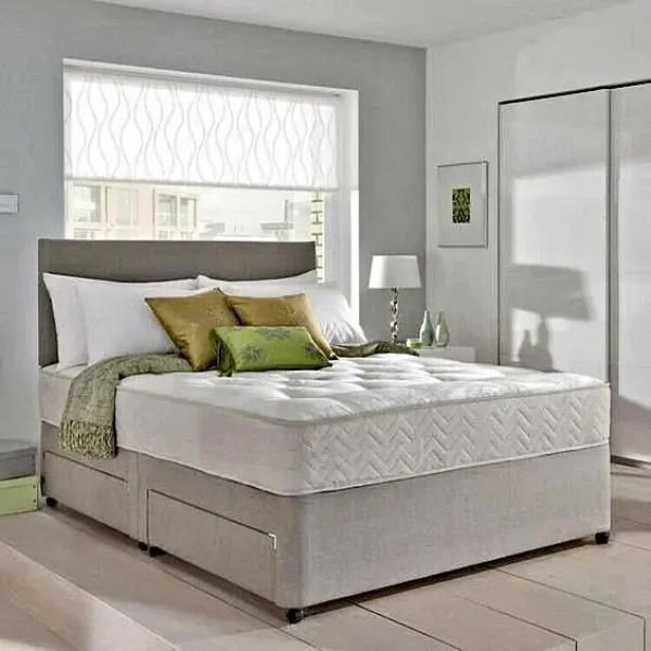 Divan bed with orthopaedic mattress and drawer base – Single, Small Double, Double, King Size