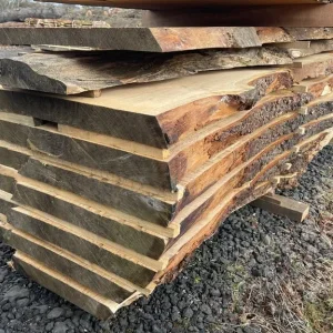 Live edge wood slabs and beams natural hardwood timber - Image 4