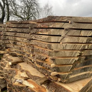 Live edge wood slabs and beams natural hardwood timber - Image 5
