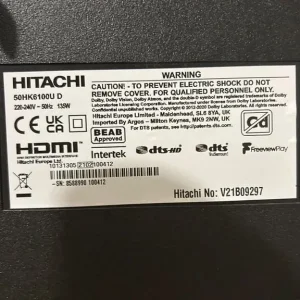 50 inch Hitachi smart tv - Image 4