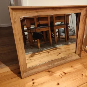 Wooden mirror