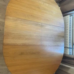 Oak dining table and 4 chairs