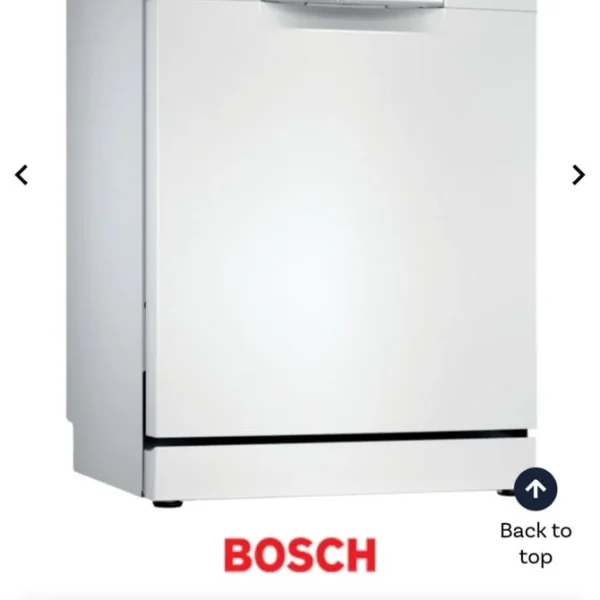 Bosch SMS2ITW08G Dishwasher, 12 Place Settings, White, Freestanding