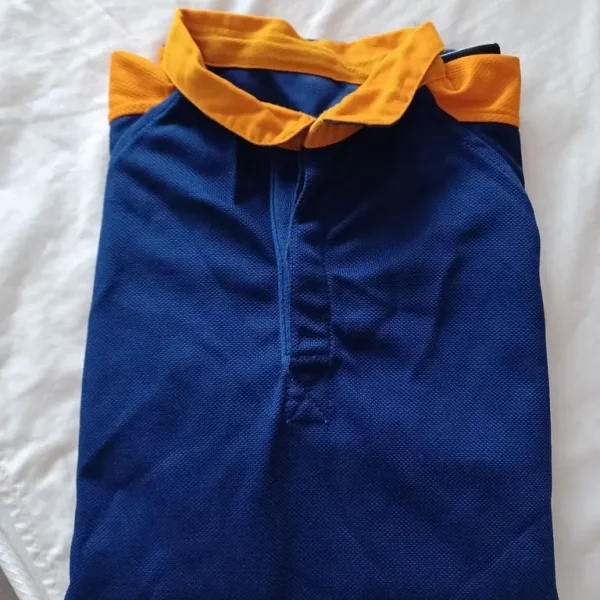 Falcon reversible sports top - blue and amber