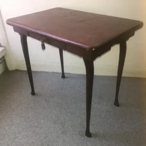 Antique Early Victorian Hardwood Side Table with Drawer - Image 2