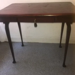 Antique Early Victorian Hardwood Side Table with Drawer - Image 3