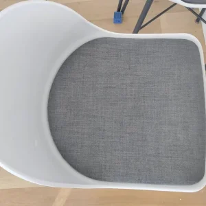 Set of 3 Whistler bar stools – John Lewis white and grey with black legs - Image 5