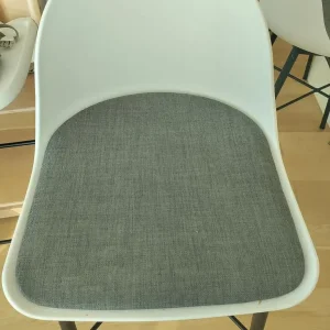 Set of 3 Whistler bar stools – John Lewis white and grey with black legs - Image 6
