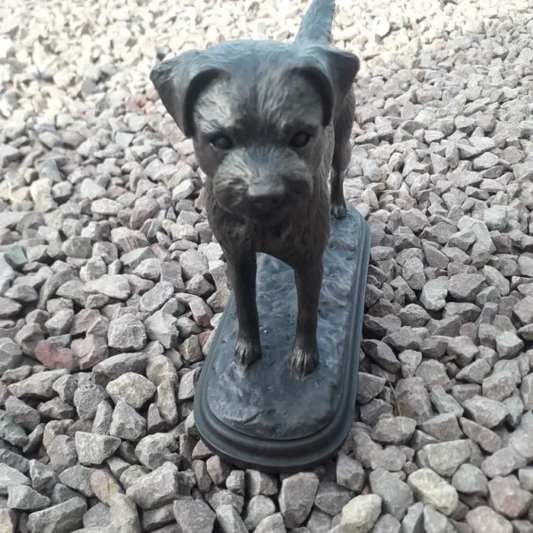 Bronze Border Terrier Dog Figure