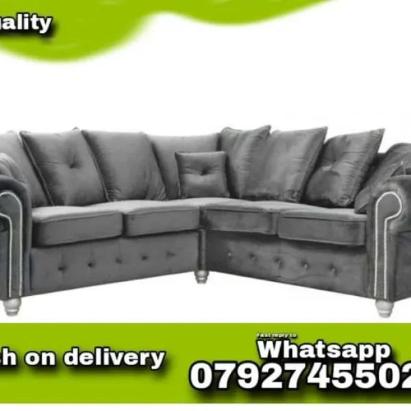 Ashwin Sofa 2 Seater and 3 Seater Corner with Stool Well
