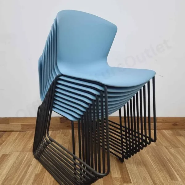 Whass Stackable Chairs by Actiu – Set of Ten