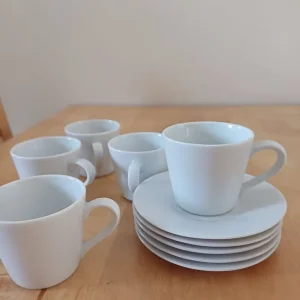 Mika Expresso coffee cups and saucers - set of 5