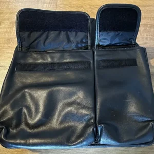 DELL 13” Leather Laptop Carry Case Black - Image 3
