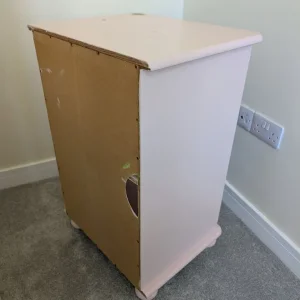 Hand painted pink shelving unit - Image 4