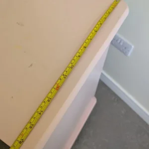 Hand painted pink shelving unit - Image 8